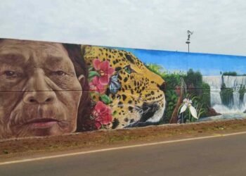 Guinness World Record Mural on the Posadas Waterfront